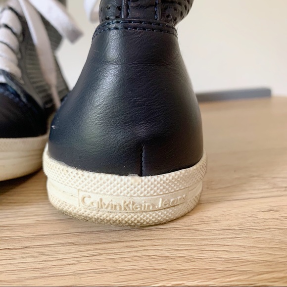 Leather High Tops Calvin Klein Jeans - Picture 3 of 5